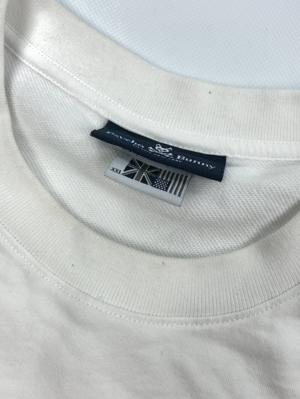 Psycho Bunny Crew Neck Sweatshirt Pullover 2XL White - Picture 7 of 12